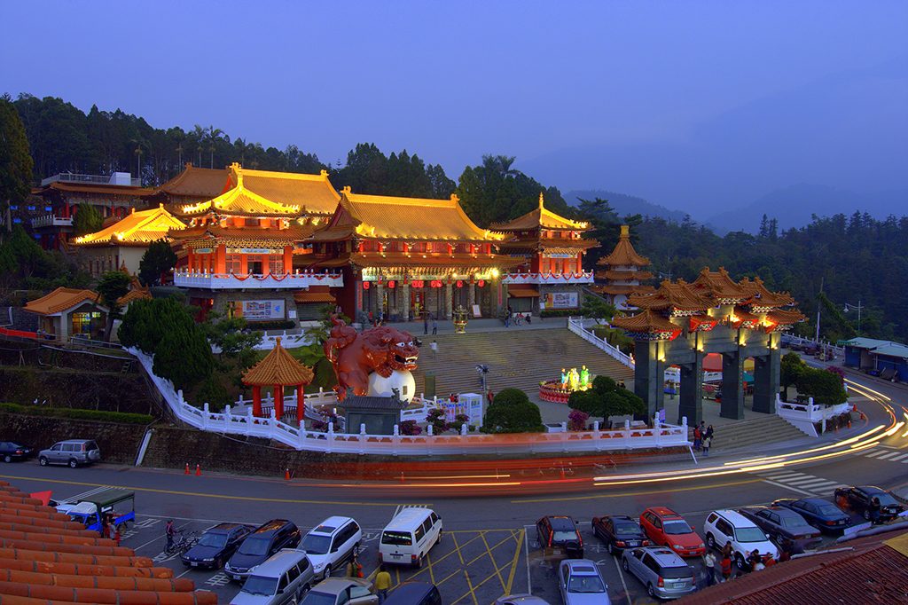 Wenwu Temple at sunset